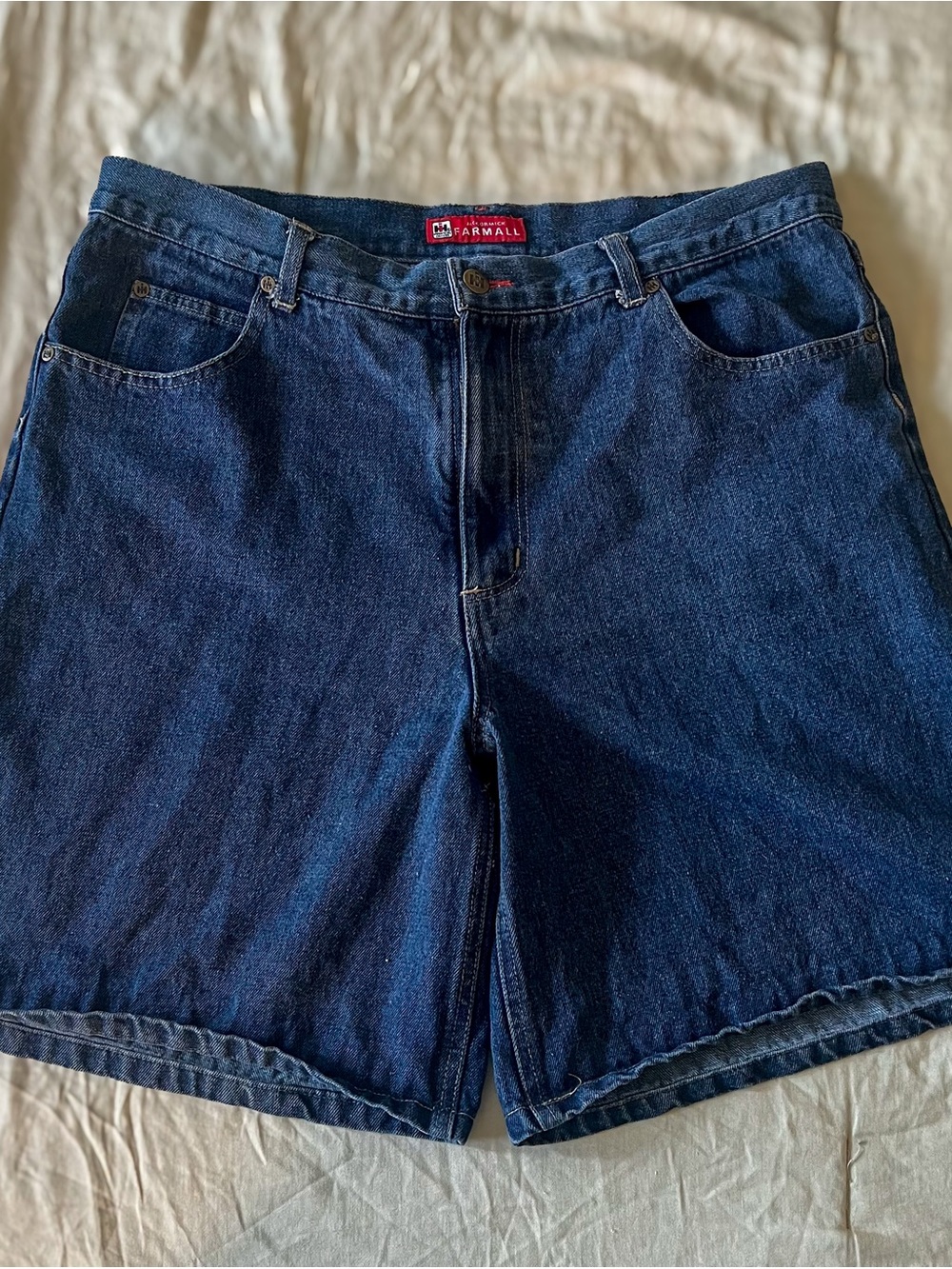 Women's Dark Blue Denim Shorts